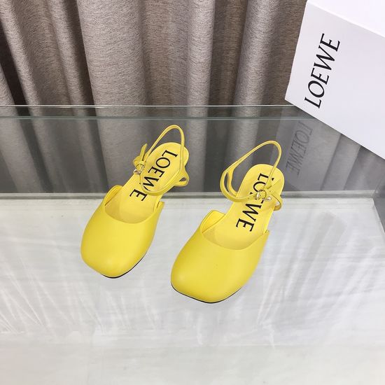 Loewe Premium Soft Leather Comfortable Flat Slippers