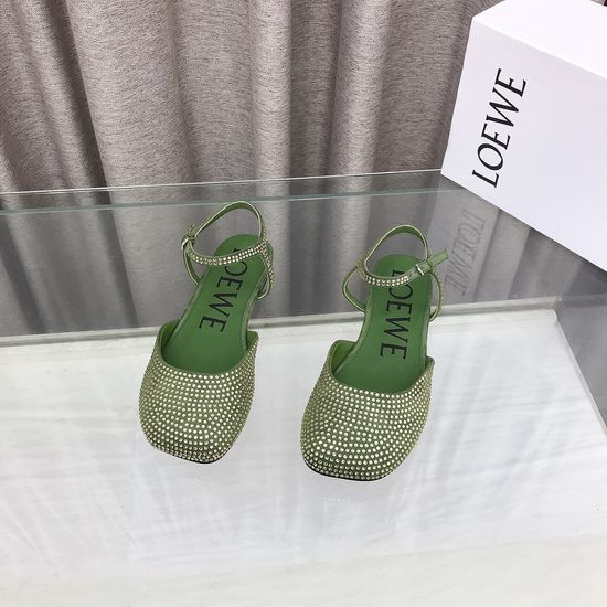 Loewe Premium Soft Leather Comfortable Flat Slippers