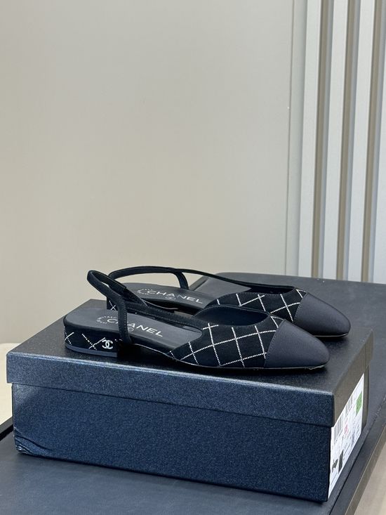 Chanel Suede Quilted Upper Low-top Shoes with Leather Sole