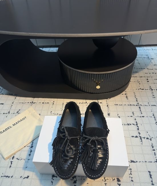 Isabel Marant Suede Woven Nomadic Loafers with Autumn Vibes
