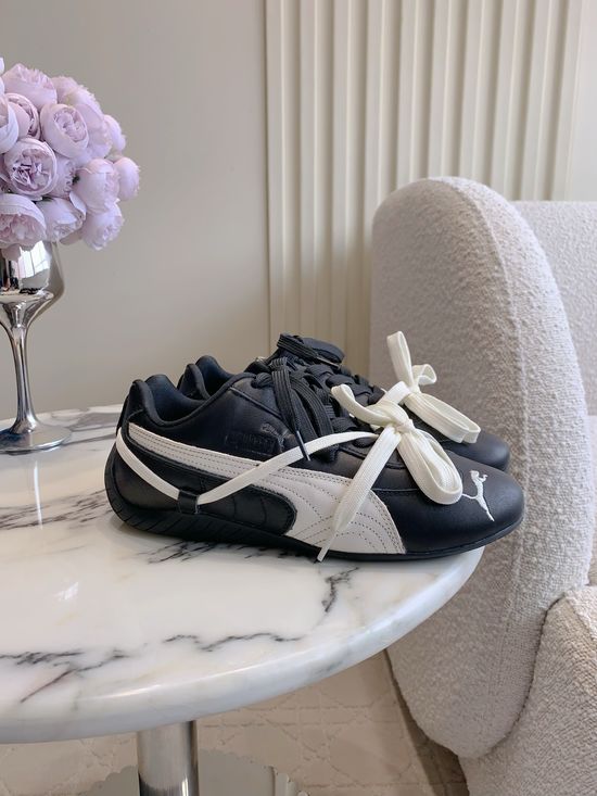 Puma Low Top Casual Sneakers Soft Leather Upper Breathable Lining
