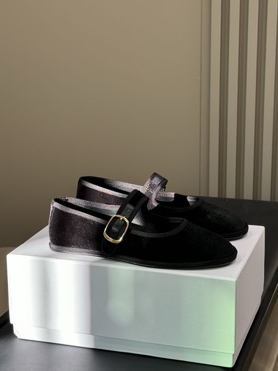 Celine Velvet Mary Jane Shoes Soft Elegant Daily Wear