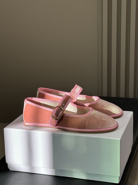 Celine Velvet Mary Jane Shoes Soft Elegant Daily Wear