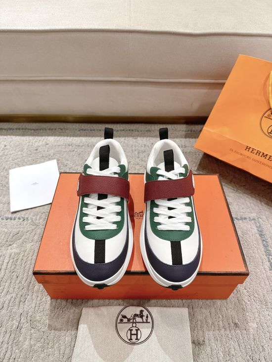 Hermes Comfortable Velcro Cushioned Casual Sports Sneakers
