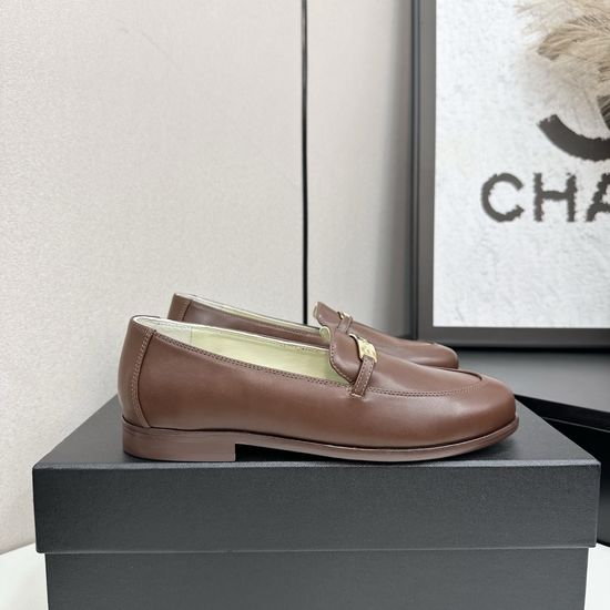 Chanel Classic Retro Leather Loafers Versatile Comfortable Casual Daily