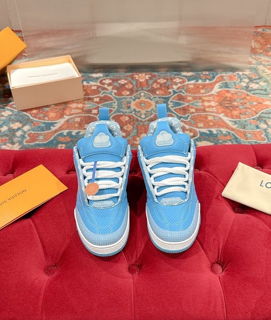 Louis Vuitton LV Premium Leather Casual Sneakers Fashion Skate Shoes Comfortable