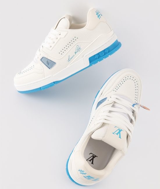 Louis Vuitton LV Genuine Leather Velcro Low-top Durable Casual Daily Sneakers