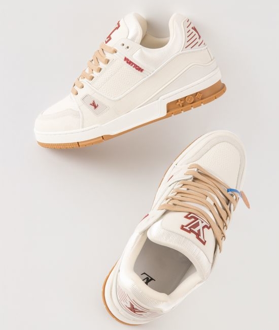 Louis Vuitton LV Genuine Leather Velcro Low-top Durable Casual Daily Sneakers