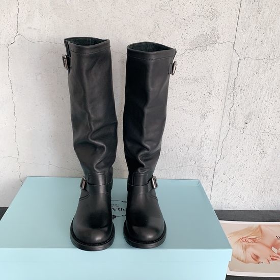 Prada Vintage Slouch Boots Soft Cowhide Upper
