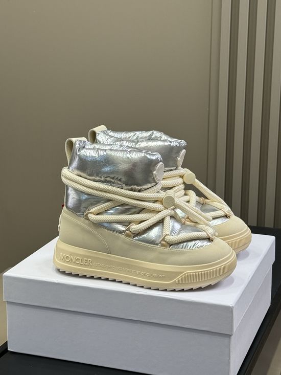 Moncler Waterproof Warm Snow Boots With Non-slip Outsole