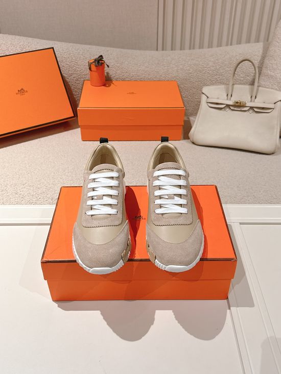 Hermes Chunky Casual Sneakers Soft Sole Breathable Lightweight Daily Footwear