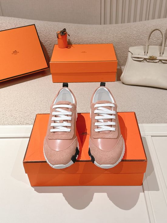 Hermes Chunky Casual Sneakers Soft Sole Breathable Lightweight Daily Footwear