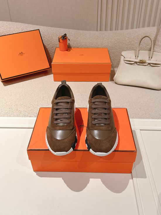Hermes Chunky Casual Sneakers Soft Sole Breathable Lightweight Daily Footwear