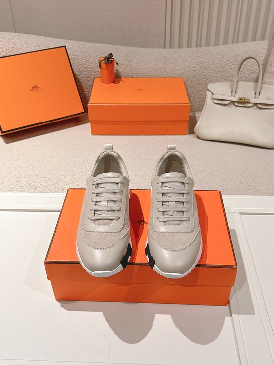 Hermes Chunky Casual Sneakers Soft Sole Breathable Lightweight Daily Footwear