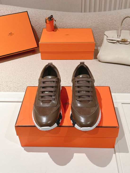 Hermes Chunky Casual Sneakers Soft Sole Breathable Lightweight Daily Footwear