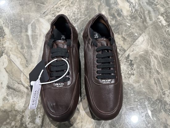 Prada Genuine Cowhide Slip On Casual Mules