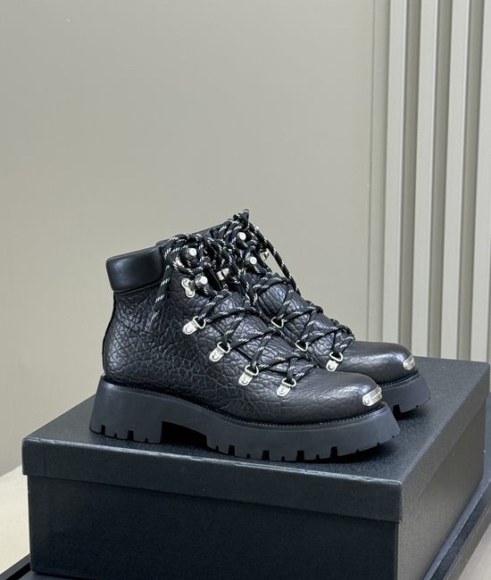 Alexander Wang Thick Sole Lace-up Ankle Boots Lightweight and Comfortable