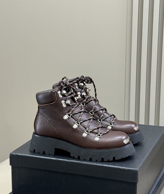 Alexander Wang Thick Sole Lace-up Ankle Boots Lightweight and Comfortable