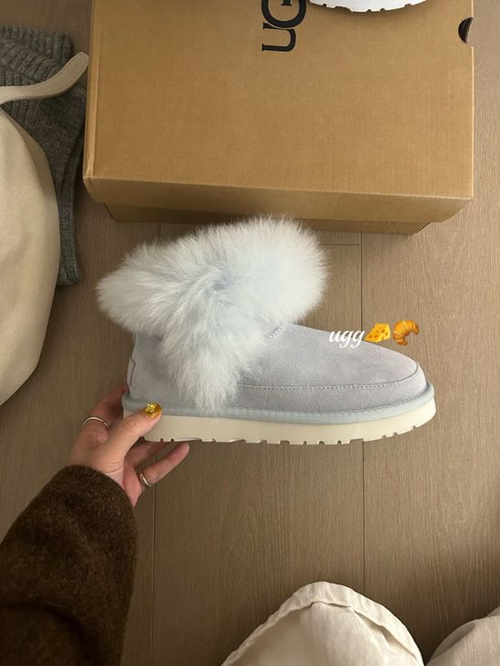 UGG Fuzzy Fluffy Soft Platform Slip On Casual Shoes