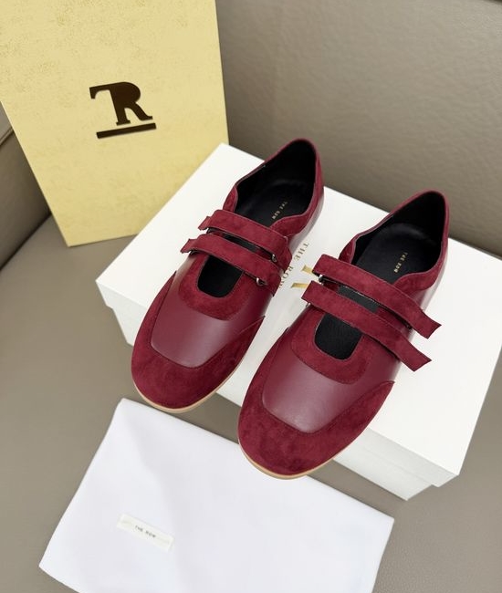 The Row Color Block Hook Loop Low Top Casual Sneakers