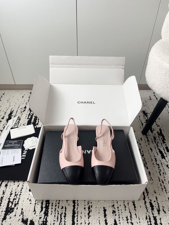 Chanel Luxury Leather Hollow Out Dress Pumps with Metal Buckle
