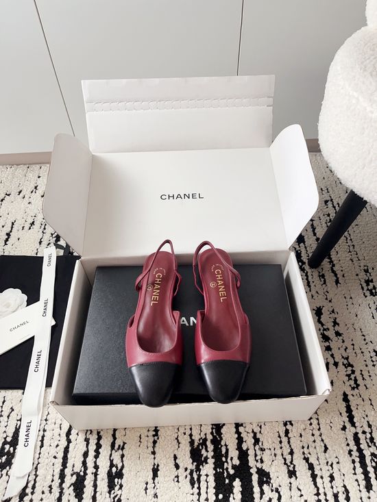 Chanel Luxury Leather Hollow Out Dress Pumps with Metal Buckle