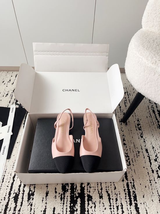 Chanel Luxury Leather Hollow Out Dress Pumps with Metal Buckle