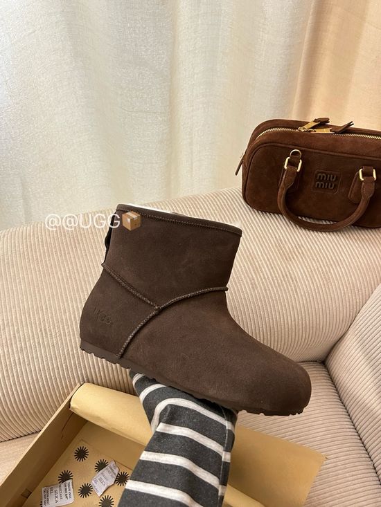 UGG Suede Upper Wool Lined Comfortable Platform Casual Shoes