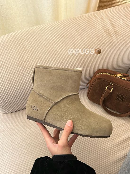 UGG Suede Upper Wool Lined Comfortable Platform Casual Shoes