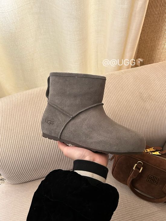 UGG Suede Upper Wool Lined Comfortable Platform Casual Shoes