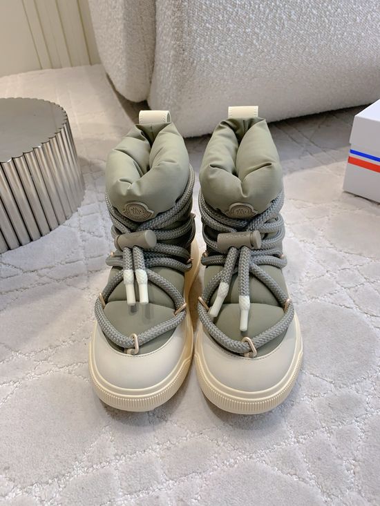 Moncler Warm Waterproof Down Boots with Original Details