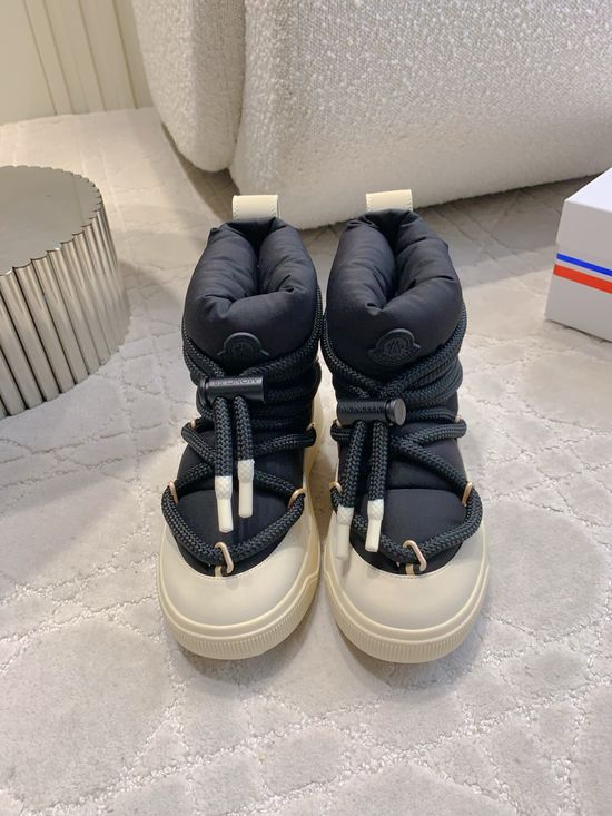 Moncler Warm Waterproof Down Boots with Original Details