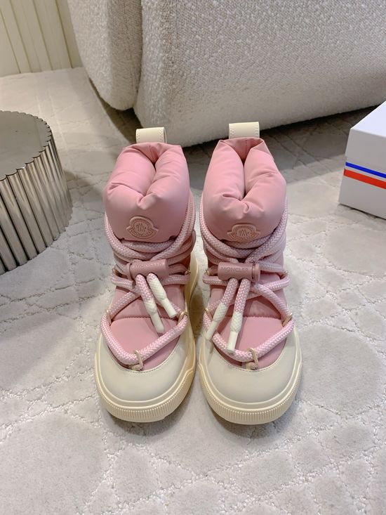 Moncler Warm Waterproof Down Boots with Original Details