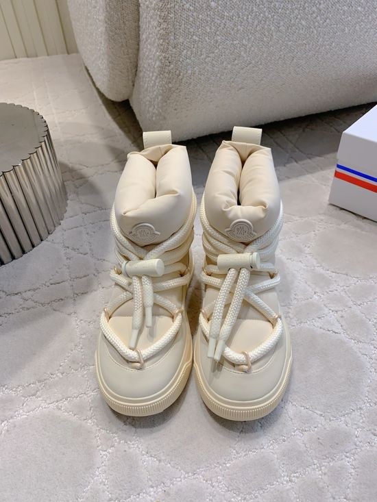 Moncler Warm Waterproof Down Boots with Original Details