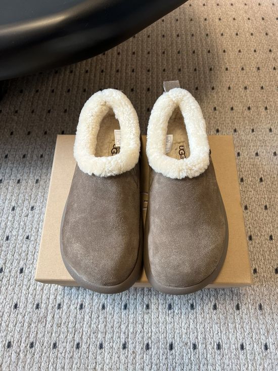 UGG Warm Suede Plush Lined Slip On Mules Soft Non Slip Sole