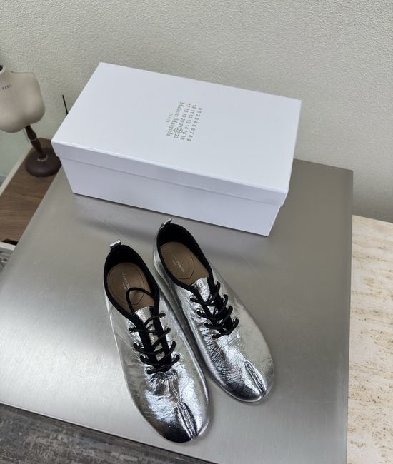 Maison Margiela Split Toe Slingback Shoes Genuine Leather Upper