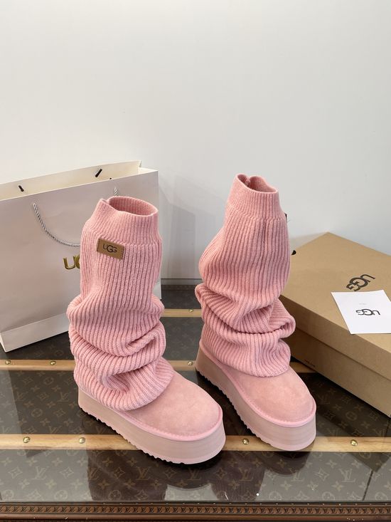 Gucci Two-way Wear Furry Boots Thick Sole Warm Comfortable