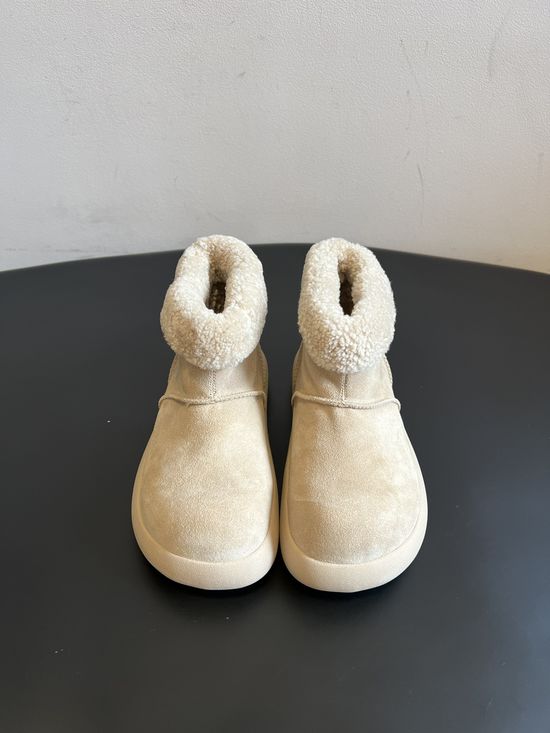 UGG Warm Suede Fuzzy Cuff Short Ankle Boots Non Slip Comfortable Sole