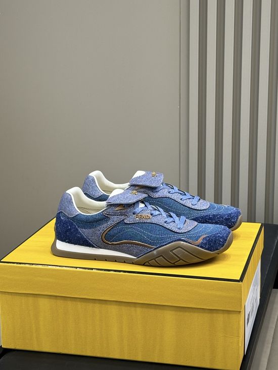 Fendi Color Block Soft Sole Casual Daily Training Sneakers