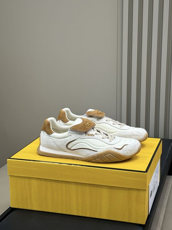 Fendi Color Block Soft Sole Casual Daily Training Sneakers