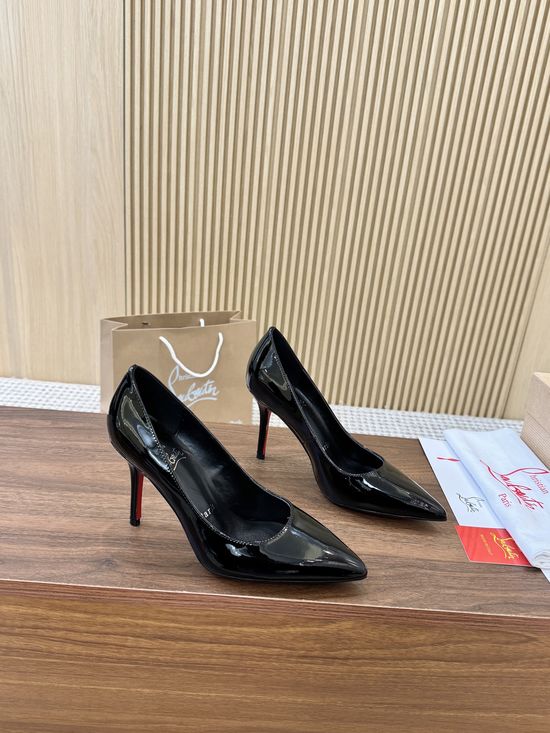 Christian Louboutine Patent Leather Shiny Classic High Heel Pumps