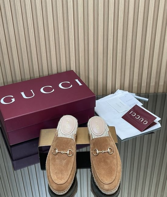 Gucci Classic Espadrille Loafers Comfortable Slip On Casual Shoes