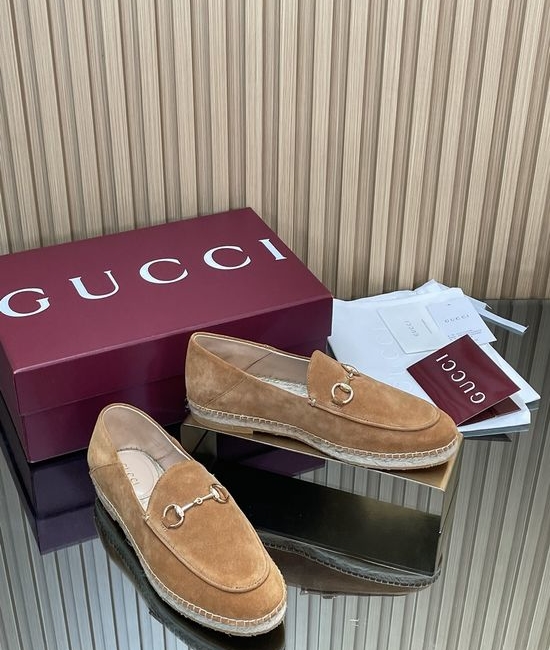 Gucci Classic Espadrille Loafers Comfortable Slip On Casual Shoes