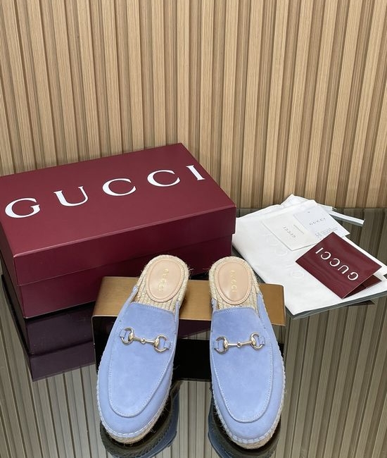 Gucci Classic Espadrille Loafers Comfortable Slip On Casual Shoes