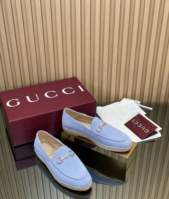 Gucci Classic Espadrille Loafers Comfortable Slip On Casual Shoes
