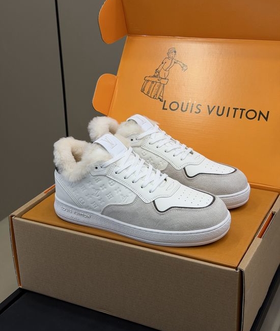 Louis Vuitton LV Fur Lined Warm Lightweight Casual Athletic Sneakers