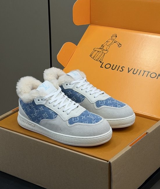 Louis Vuitton LV Fur Lined Warm Lightweight Casual Athletic Sneakers