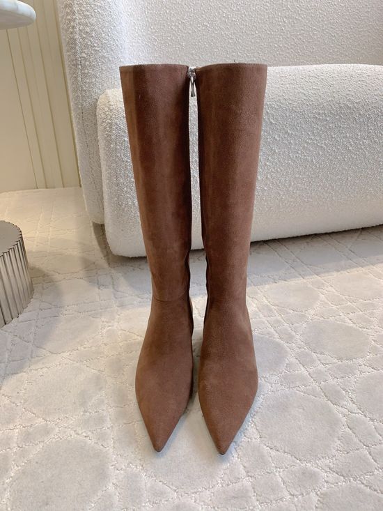 Jimmy Choo Pointed Toe Low Heel Ankle Boots
