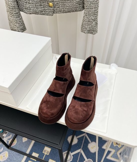 The Row Hollow Out Platform Ankle Boots Non-slip Breathable