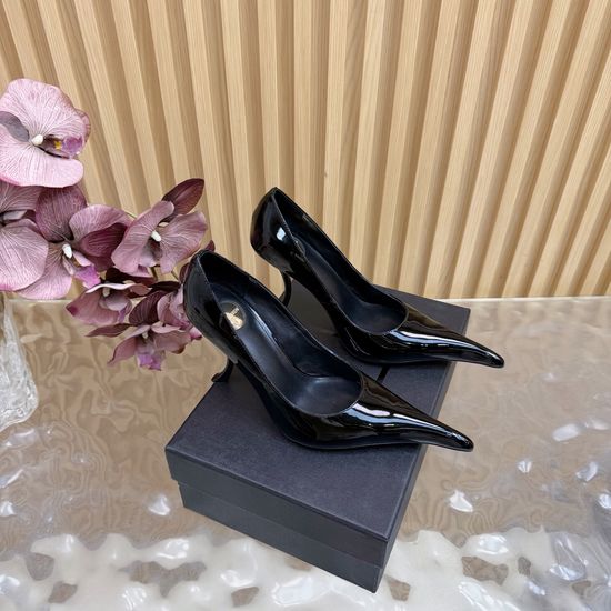 Yves Saint Laurent Sleek Metal-Heeled Pointed High Heels